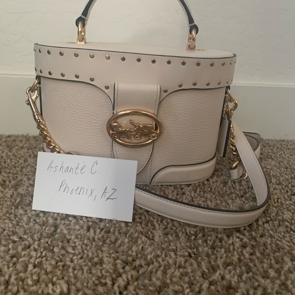 SOLD Coach Georgie with rivets crossbody - Picture 2 of 9